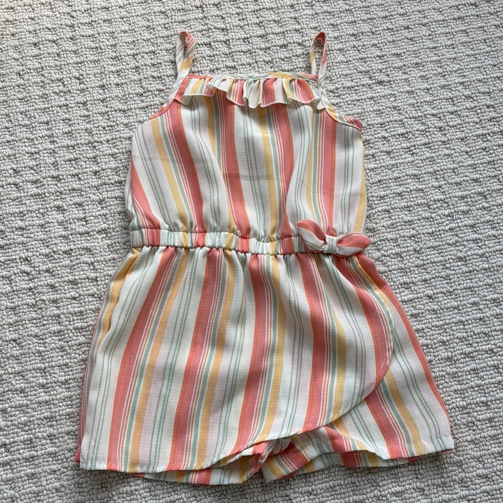 Striped Multicolor Kids Romper